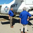 President Skip Henke giving First Lady Karen pointers on arresting gear for the S2