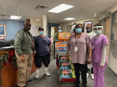 Distribution of requested supplies to the Aurora VA Clinic on Mississippi.