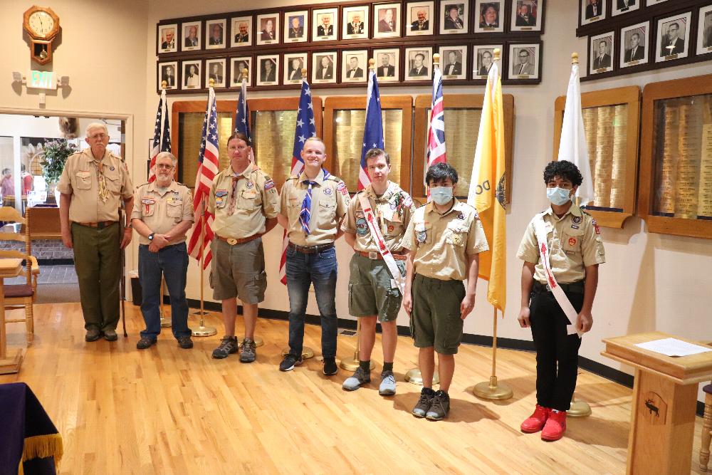 Buckley AFB Boy Scout troop #120, Flag Ceremony.