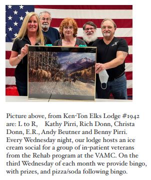To show their appreciation, these vets, with some help from employees, worked diligently for hours creating the above picture...which is actually a JIGSAW PUZZLE!!   It was presented to us and is proudly mounted in our meeting room!