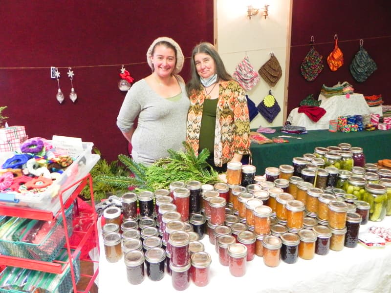 Amanda with Her Mother Lena & Their Wares