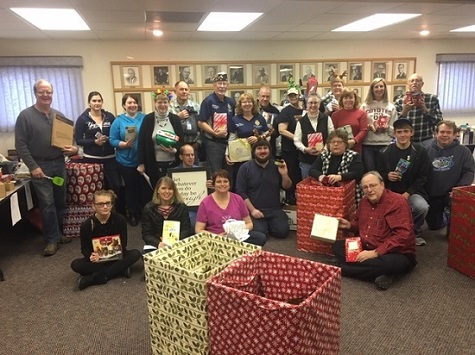 A look at some of the Pierre Elks Lodge members and friends of the lodge who worked December 15 to go through the 2018 Christmas donations so they could be gifted to our heroes in Hot Springs. 