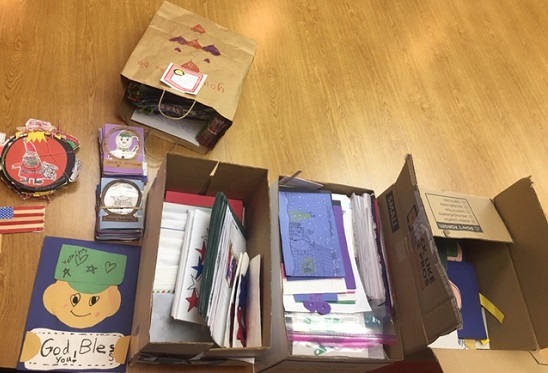 Students from local elementary schools and Georgia Morse Middle School also contributed to the 2018 Elks Stocking Stuffer program!  They created 1,116 cards which were given to veterans in Hot Springs.