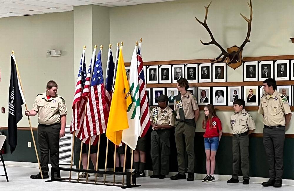 The annual Flag Day Ceremony was celebrated today @ our lodge. Thank you to the Boy Scout Troop #646, Mr. Bob Tiegs, & all who participated and/or attended this wonderful ceremony.🇺🇸❤️🇺🇸❤️🇺🇸❤️🇺🇸❤️🇺🇸
