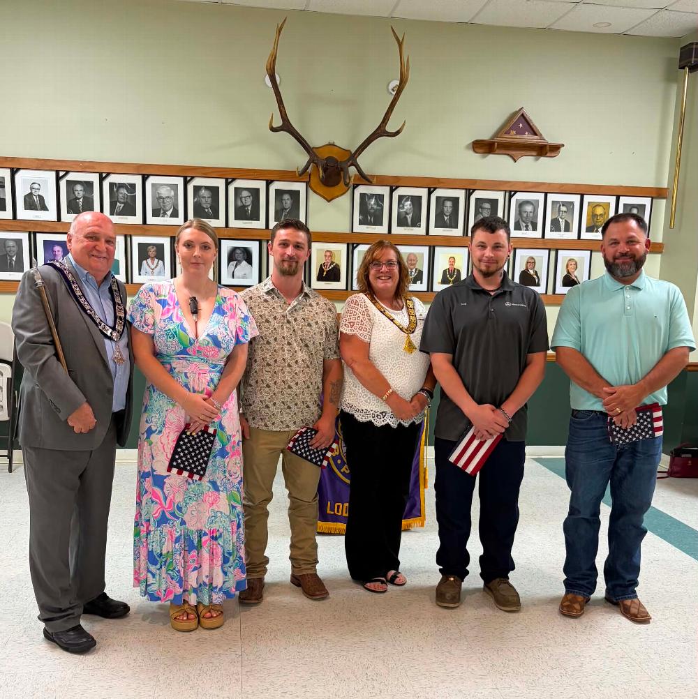 Help us welcome 4 New Members. Cheyenne Hickman, Jessie Hickman, Seth Leasure, John Osteen. 