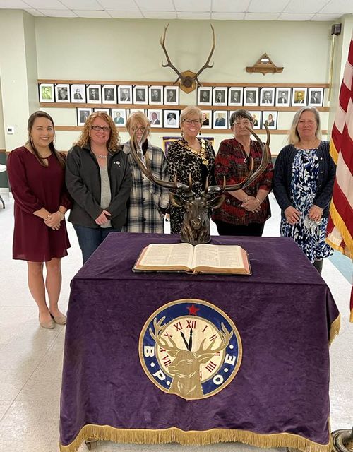 We are proud to welcome five new members tonight. Looking forward to making great memories with these ladies. Picture from left to right Rikki Sheffield, Jennifer Jones, Ola Boland, ER Donna Miller, Valarie Heffner and Lisa Eder