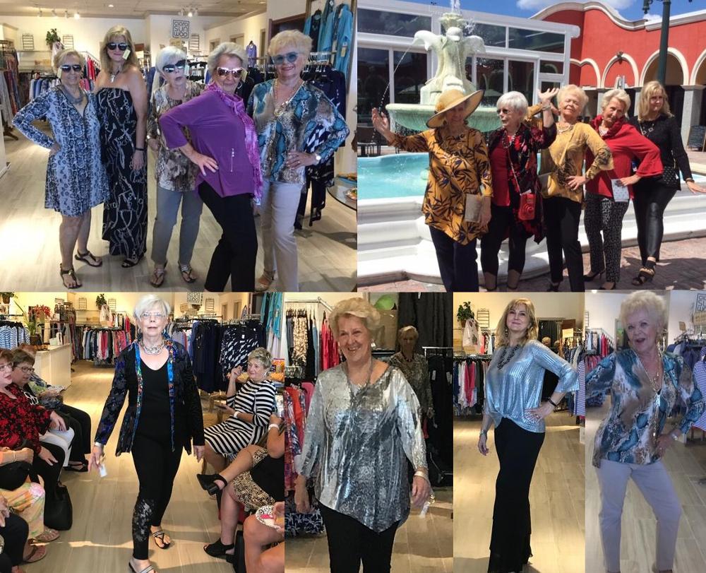 Here are some pictures from the fashion show put on by Patchington of Marco Saturday, October 5, 2019.  The store is donating 10% of all sales to the Lodge and provided food and drinks for all the ladies attending. Anna Marie Honan helped organize the event and her, Kathie Coste, Liz Serrano, Judy Romero and Diane Williams were the models for the day.