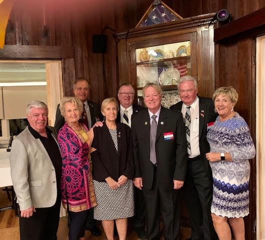 A great weekend was had during the State President’s visit to the SSW District at Punta Gorda Lodge. Pictured above representing the Naples Elks Lodge #2010, from left to right are Joe Romero, Judy Romero, ER, Rudy Masi, VPAL Anna Marie Honan, Ray Honan PER, Tom Ludwick, SP, Ron Heldebrant, PDD and Holly Blante
