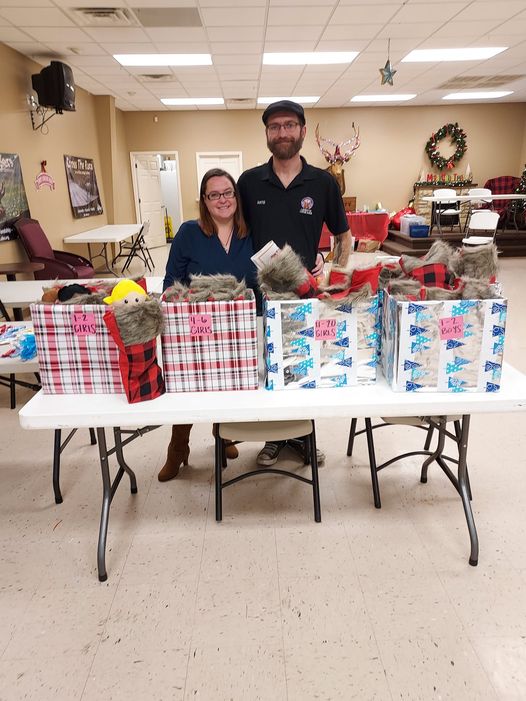 48 Stockings filled and ready for the TREK Children's Christmas Party 2022