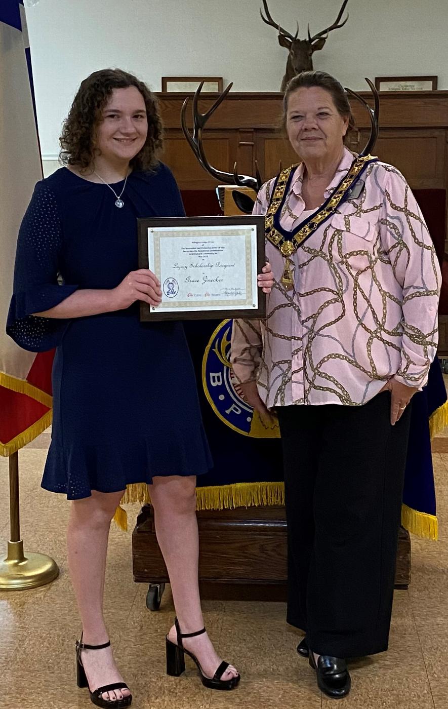 Arlington Lodge Legacy Scholarship Winner 2022.