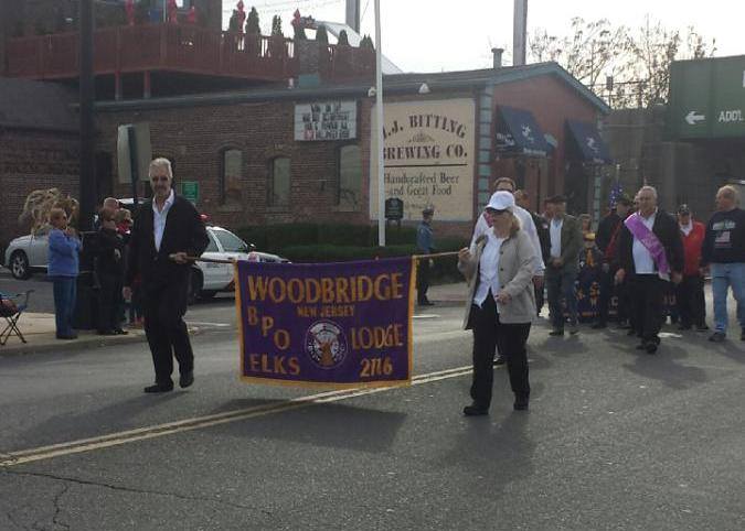 Marching in the Woodbridge Veterans Day Parade