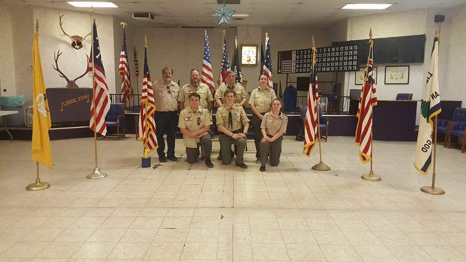 Local Boys Scout for 2018 Flag Day.