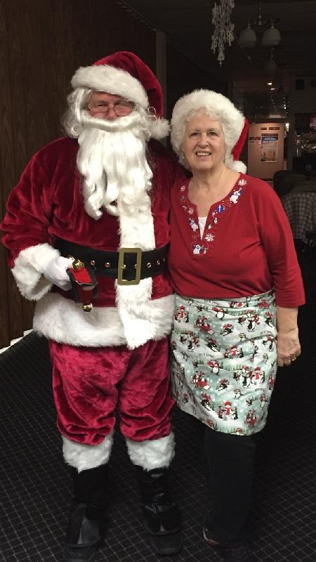 Santa and Lead Elf, Denise Miller