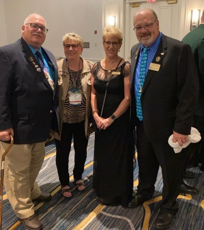 Our Exalted Ruler, Bruce Tinkham and his wife, Karen Tinkham with Grand Exalted Ruler T. Keith Mills and his wife, Amy, from Idaho at Grand Lodge Convention in Tampa, FL.