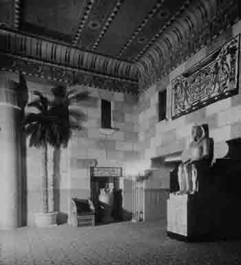 Interior Lobby of the Egyptian Theater.