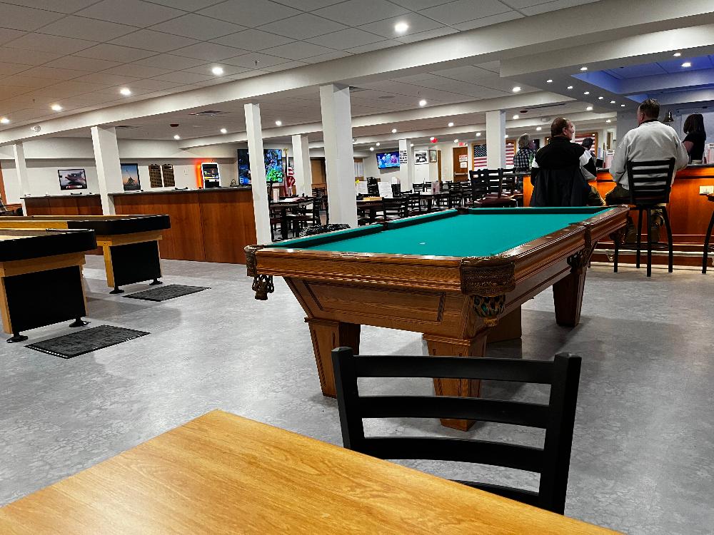 Members lounge Pool Table 