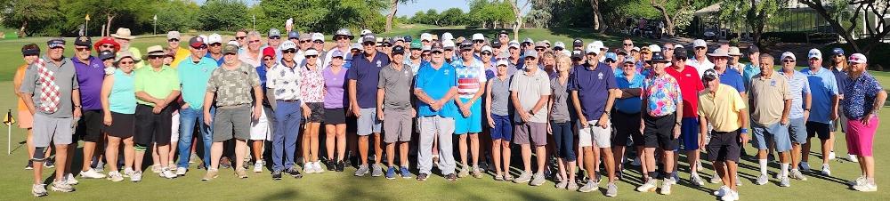 What an awesome turnout!
108 Golfers and 20 Sponsors supported the 2nd Annual Tempe Lodge Golf Tournament benefiting AZ Elks Major Projects (Steele Children's Research Center & the Youth Camp)