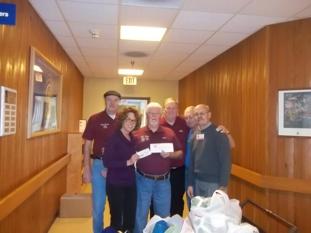 Oak Lawn Elks 2254 visited Manteno Veterans Home on February 5, 2015 with gifts and a check for $5,000.00 to be used as a wheelchair transporter to be used on the grounds there at Manteno veterans Home and other projects to help our Vets.