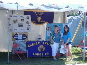 Member Sue Doyle and Antler Stephanie Green at Display for Special Needs Children, Veterans and Drug Awareness.