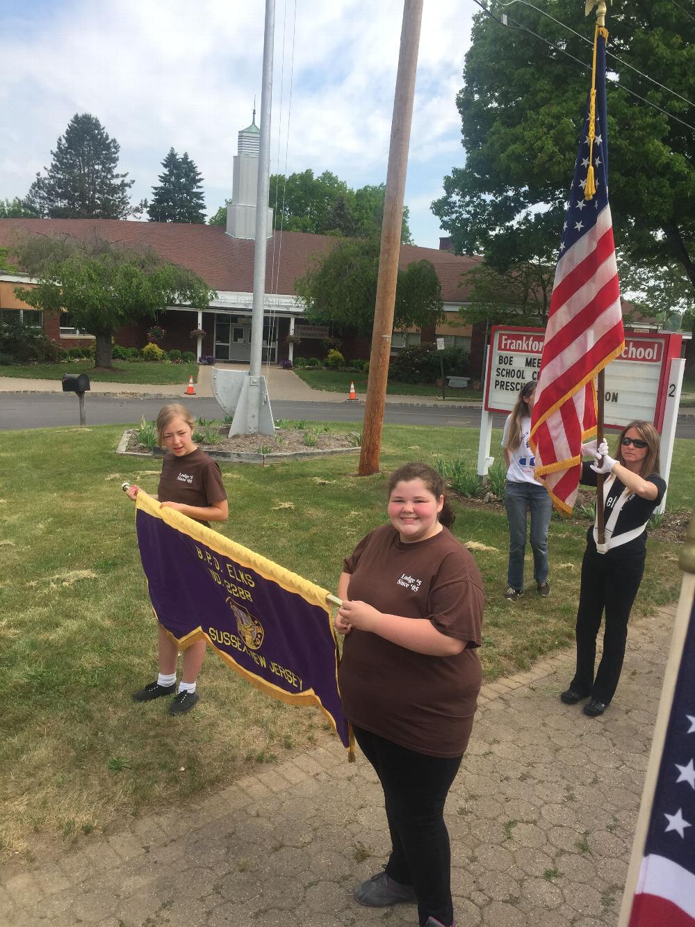 Sussex Antlers 5 Members carrying the lodge Banner
Branchville Memorial Day Parade
May 2015