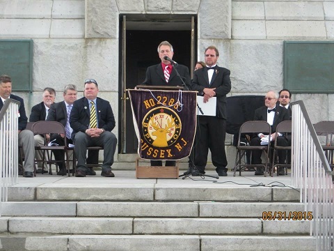 New Jersey State Elks Association  President Peter Smith Speaking
A Salute to Veterans Ceremony
May 31, 2015