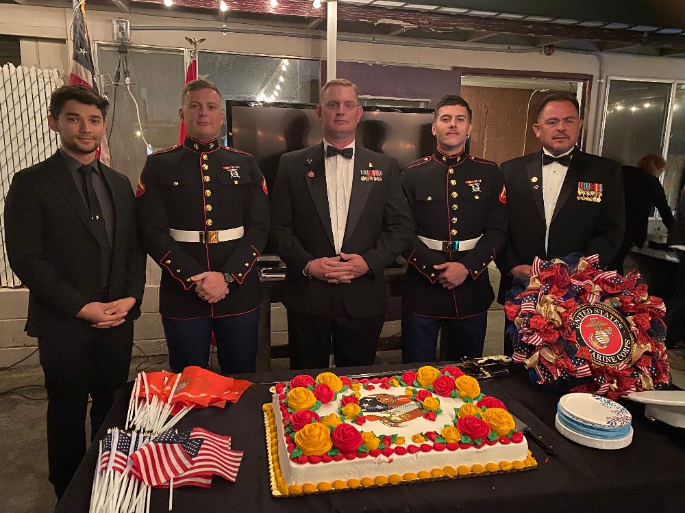 Marine Corps Birthday dinner at the lodge