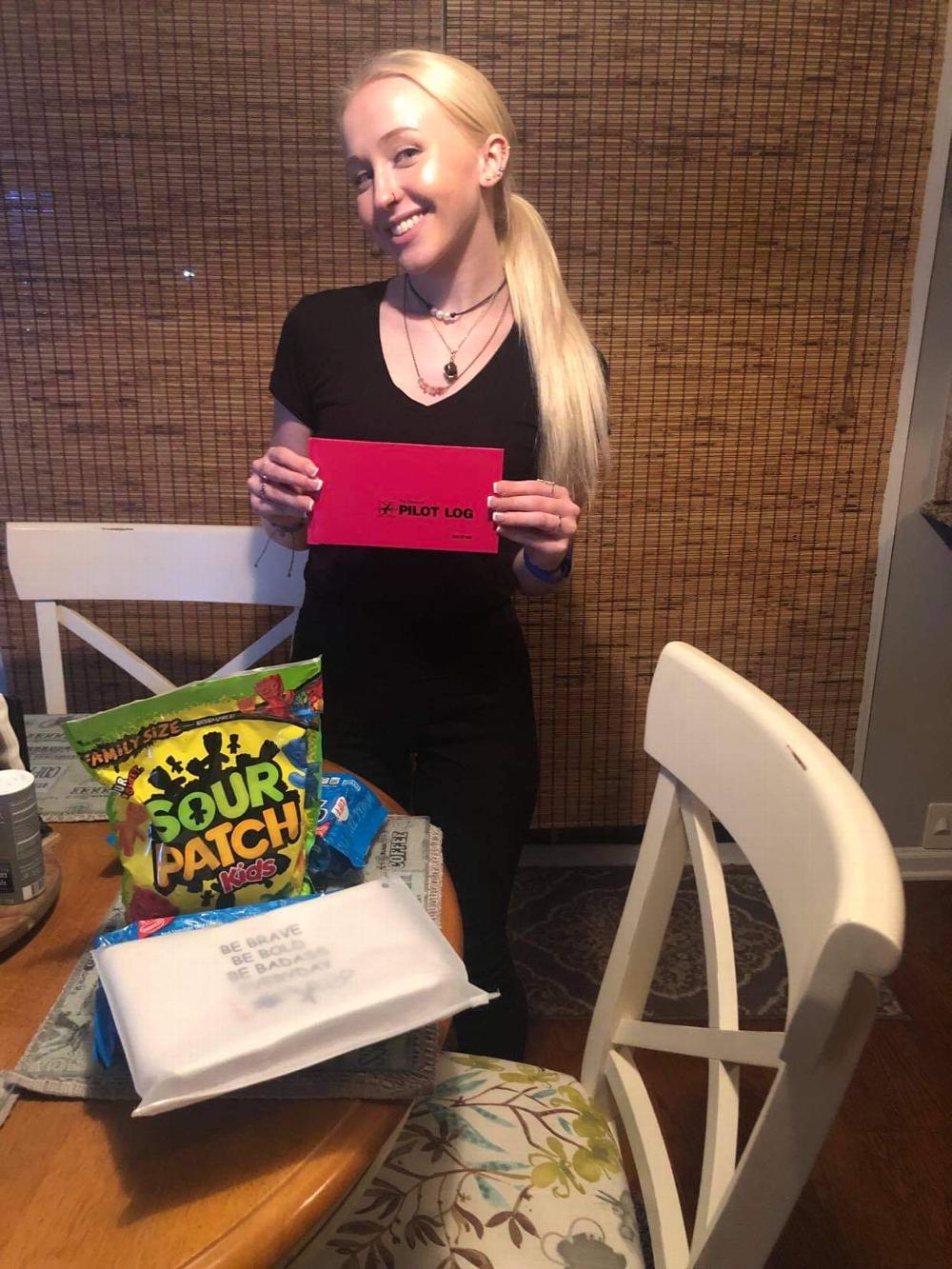 The Lodge adopted graduating high school seniors and gave them gifts valued at around $50. Each one was based on the interests of each student.