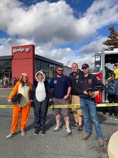 Trunk or Treat with special guests, the Hackettstown Fire department.