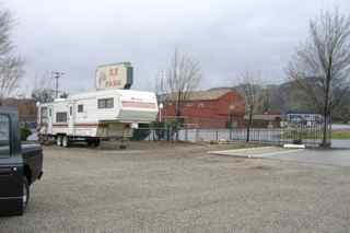 The RV Park is right across the street from the Elks Lodge.
