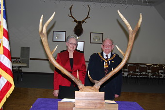 Exalted Ruler Red Pelham and First Lady Marlene on Installation Day, March 23, 2013