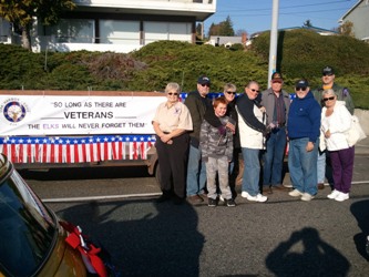 Oak Harbor Elks Lodge Float for the 1st Oak Harbor Veterans Day Parade, November 10th, 2012