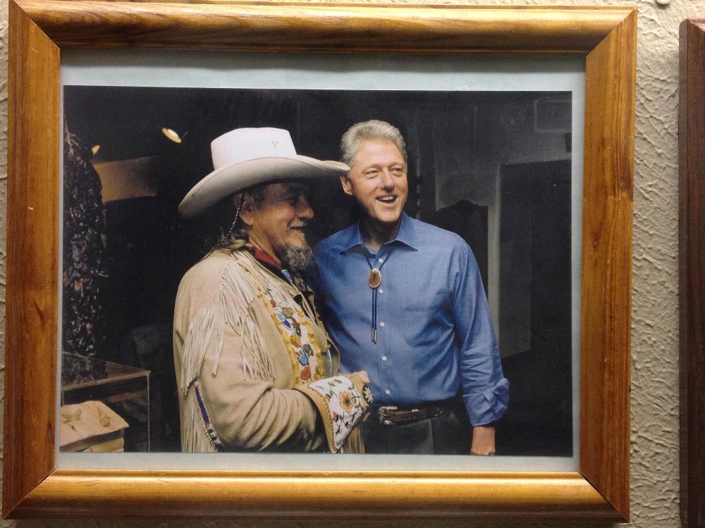 Buffalo Bill (Al Huffman) w/President Clinton