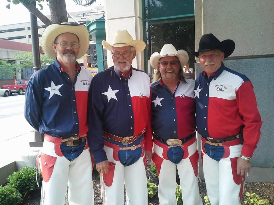 Texas Hospitality - Indianapolis, IN
DDGER Steve Slaybaugh, District Leader Rick Boggs, PDDGER Marc Padgett, PER & Elk of the Year Robert Tiffany