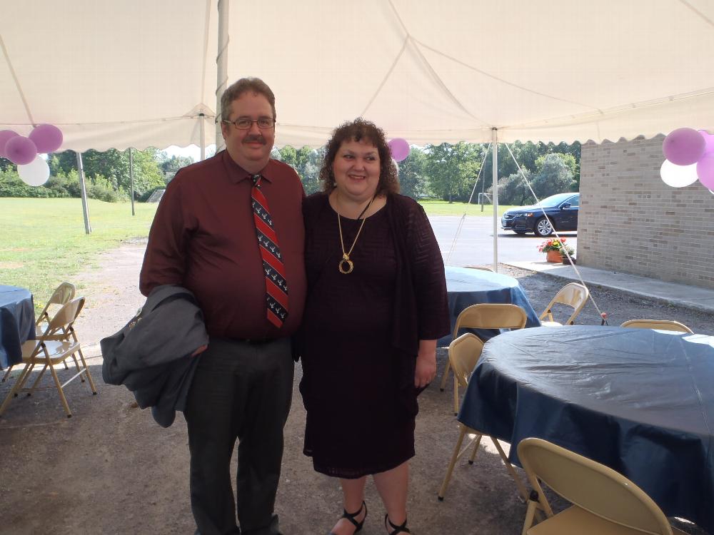 Our Exalted Ruler Tim and his wife Marge at 50th Anniversary celebration