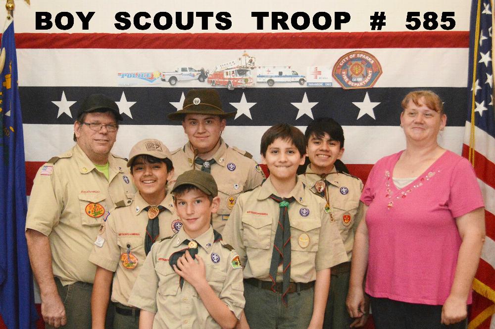 Our Scouts help with special dinners and Flag Day