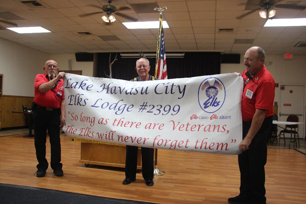 PERs donates new Veterans Program Banner.
