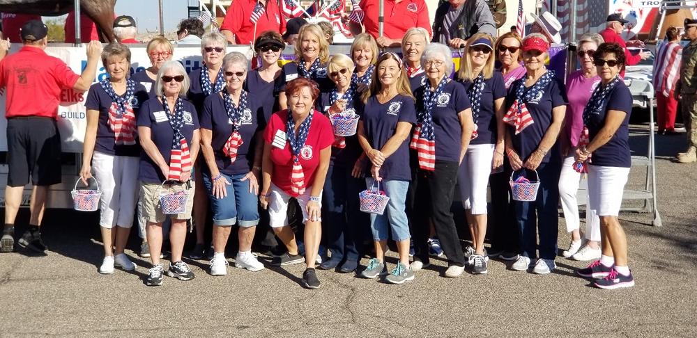 Lodge Elkettes participates in the London Bridge Days Parade