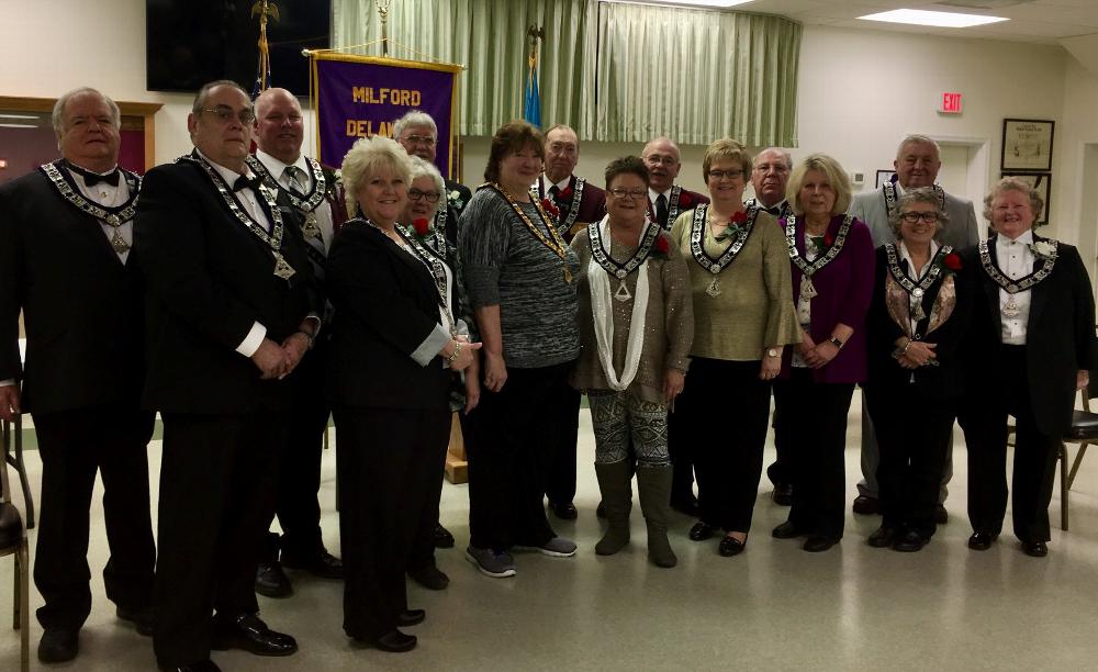 Congratulations to the newly-elected 2018-2019 Lodge Officers, installed in a ceremony today: Exalted Ruler Cyndee Sammons, Esteemed Leading Knight Mary Rybicki, Esteemed Loyal Knight Denise Redden, Esteemed Lecturing Knight Joanne Milton, Secretary Kathy VanLuvanee, Treasurer Jackie Pettit, Tiler Reginald Argo, Esquire Mary Ellen Brink, Chaplain Christine Miller-Marcin, Inner Guard John VanLuvanee