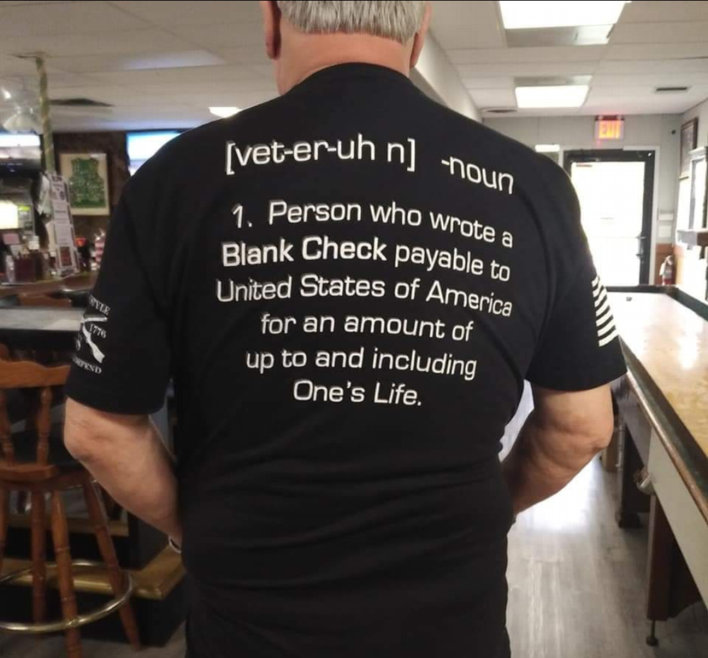 "So long as there are veterans, the Benevolent and Protective Order of Elks will never forget them." 