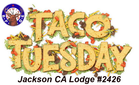 $8.00 at the door; public welcome. Tacos and all the goodies.  Lounge open to members.