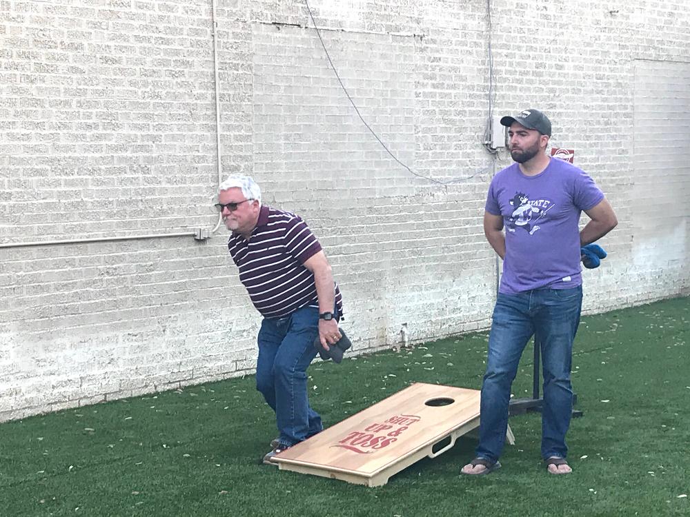 Denton Elks Lodge Cornhole Area 