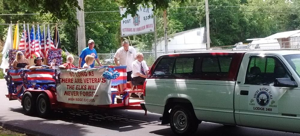 Our Lodge float