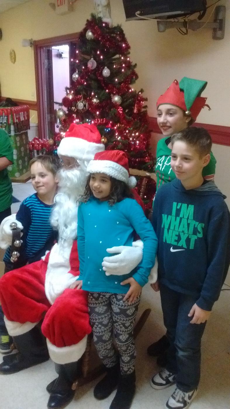 Pictures with Santa.