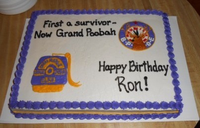 Exalted Ruler Ron's installation and birthday cake