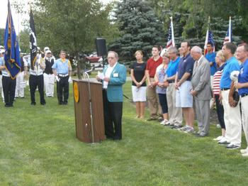 Lou Stoller PER serves as Master of Ceremonies at July 4th Opening Ceremonies