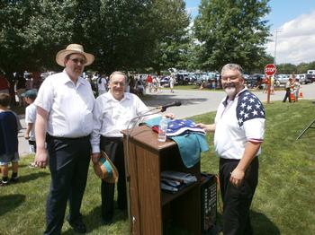 Tom, Lou and Lumpy Prepare for July 4th Opening Ceremonies