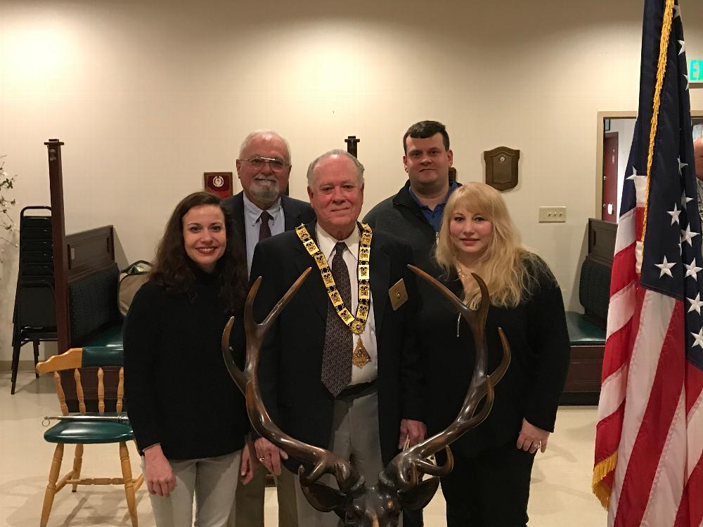 New Members initiated into the Severna Park Elks Lodge February, 2018