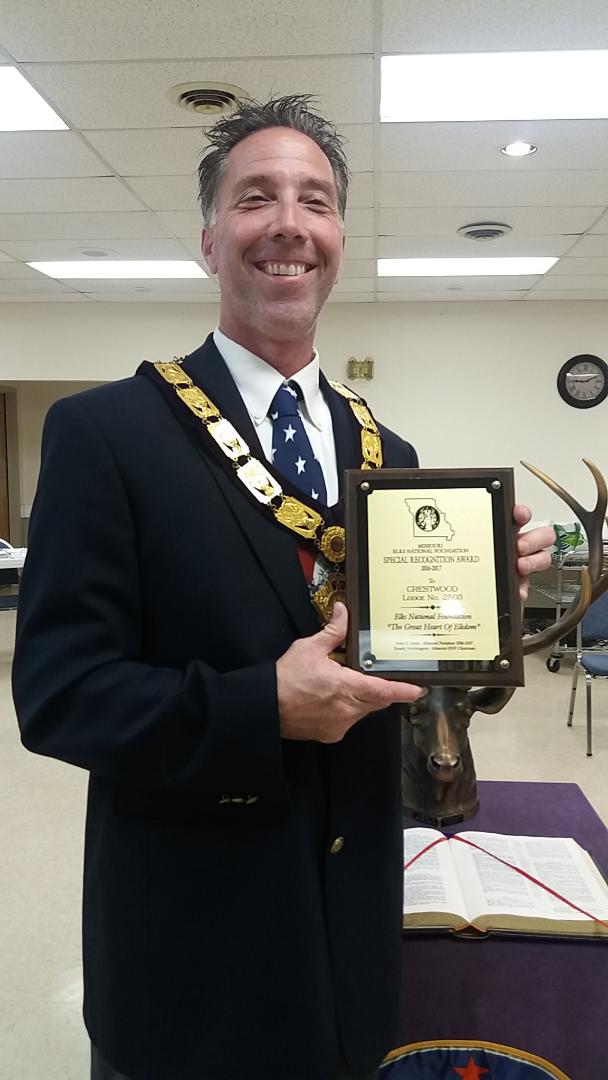 Special Recognition Award to Crestwood Elks