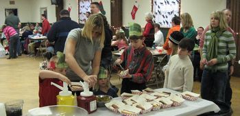 Some of the Kid's Christmas Party spread - Hot Dogs