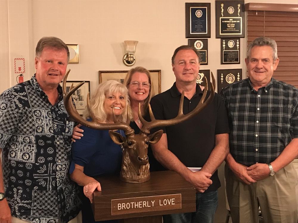 Welcome to our new members initiated on August 22, 2017. (L-R) Michael, Manuela, Bernadette, John, Tom.